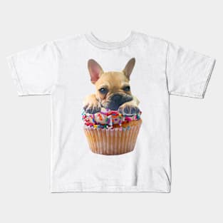 French Bulldog Cupcake Dog Kids T-Shirt